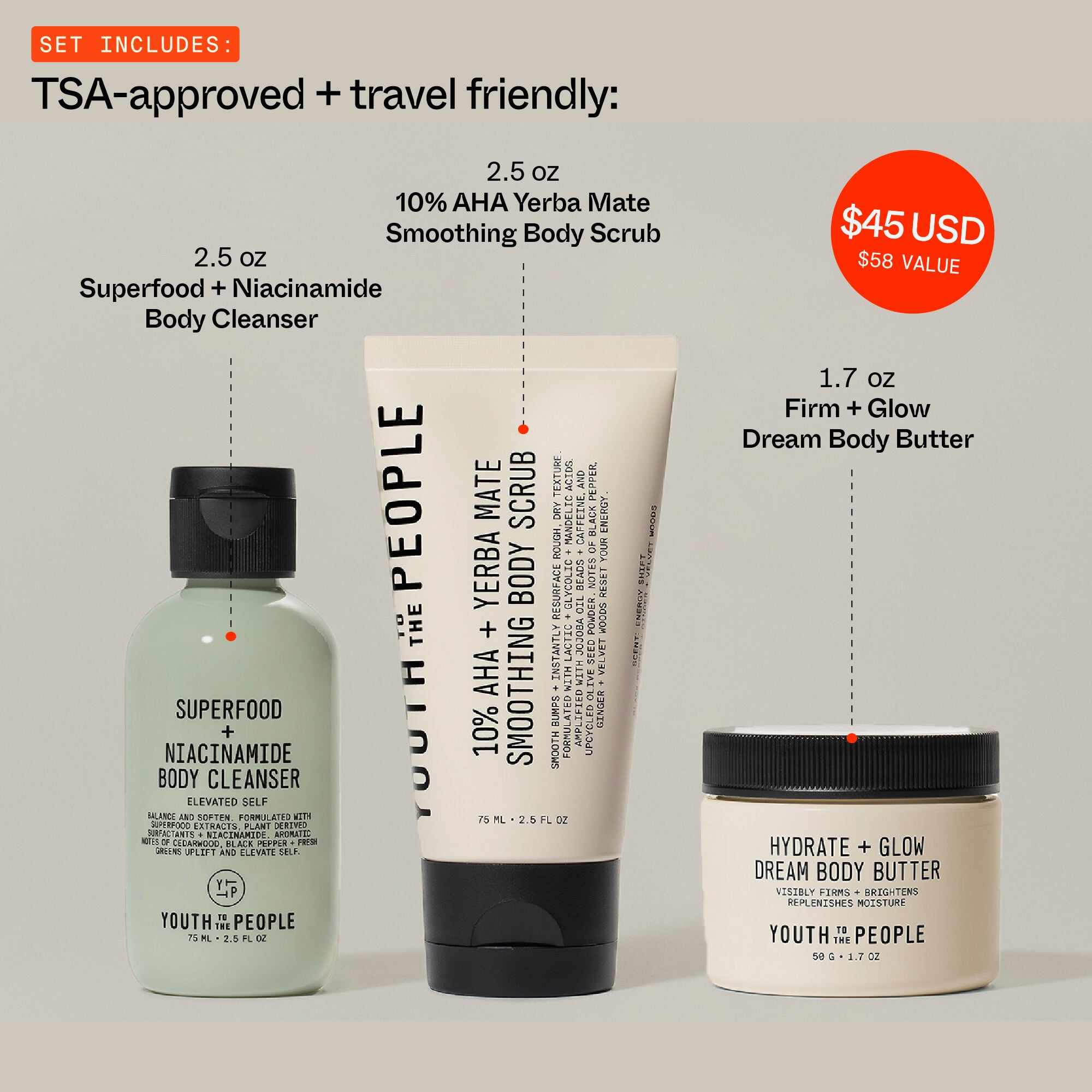 The Youth System™ Body Care Kit | Youth To The People